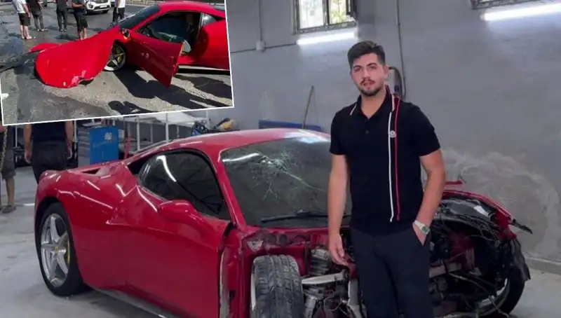 15 Milyonluk Ferrari Hurdaya Döndü: Sahibi Açıkladı!