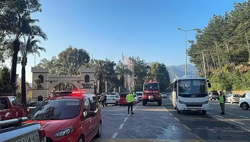 Muğla'da Beş Yıldızlı Otelde Korkutan Yangın: Müşteriler Tahliye Edildi