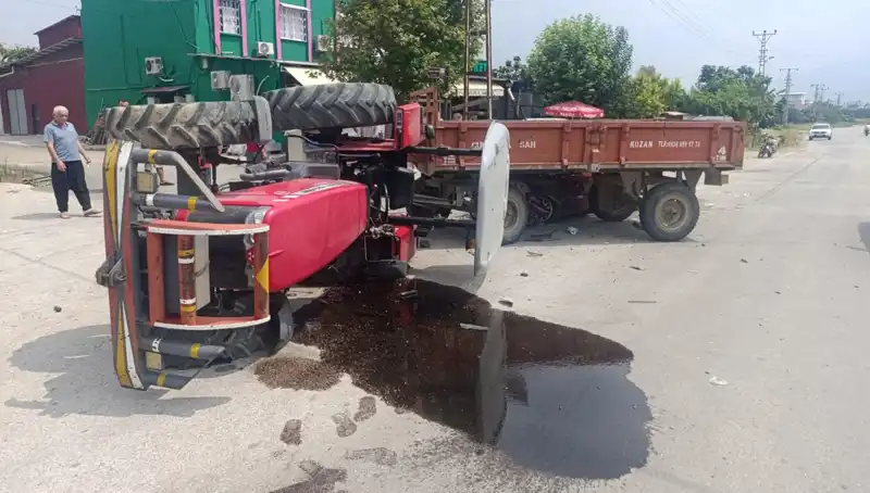 Traktör ve Otomobil Çarpıştı, İki Kişi Yaralandı!