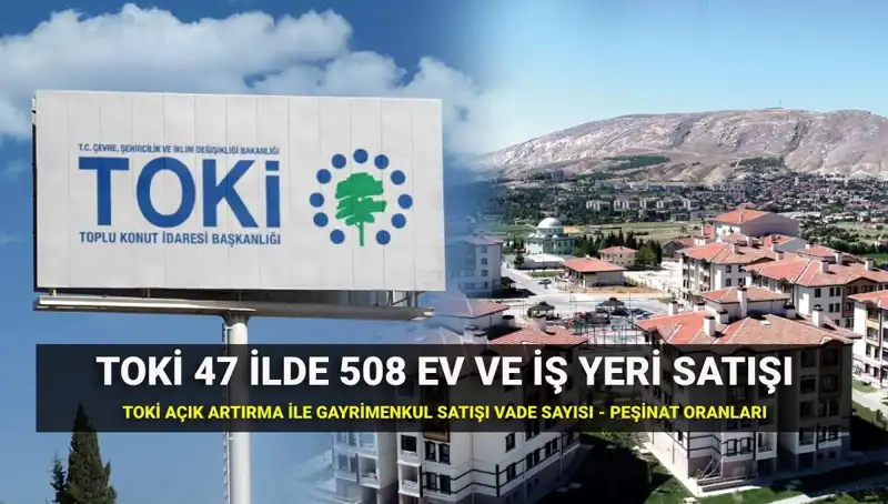 47 İlde TOKİ'nin Açık Artırması: 508 Konut ve İş Yeri Satışı Detayları